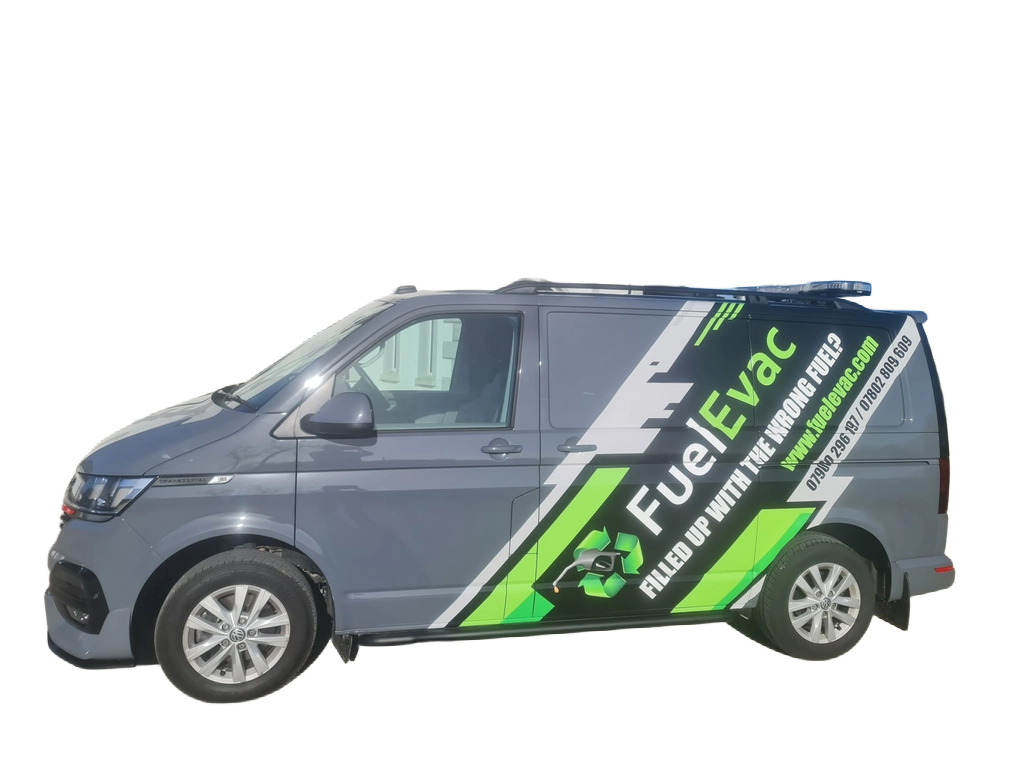 FuelEvac mobile fuel drain van